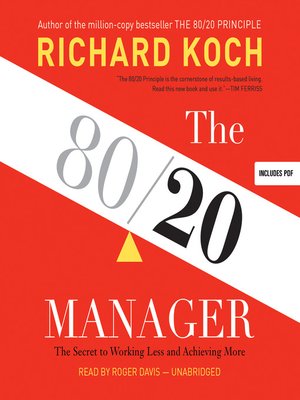 cover image of The 80/20 Manager